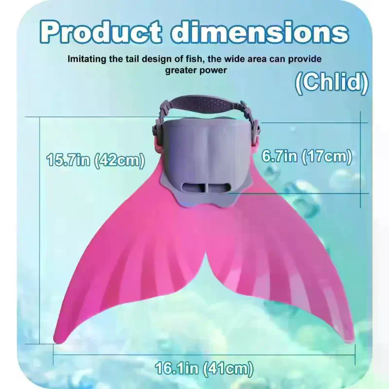 Swim Fins - Sirip Silikon Mermaid untuk Latihan Renang