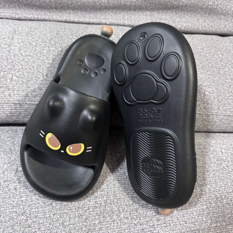 Water Shoes - Sandal Selop Cakar Kucing 3D Hitam