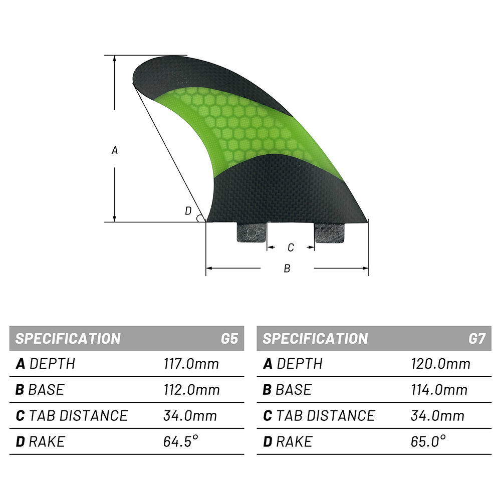 Swim Fins - Sirip Selancar UPSURF FCS G5/G7 Quillas