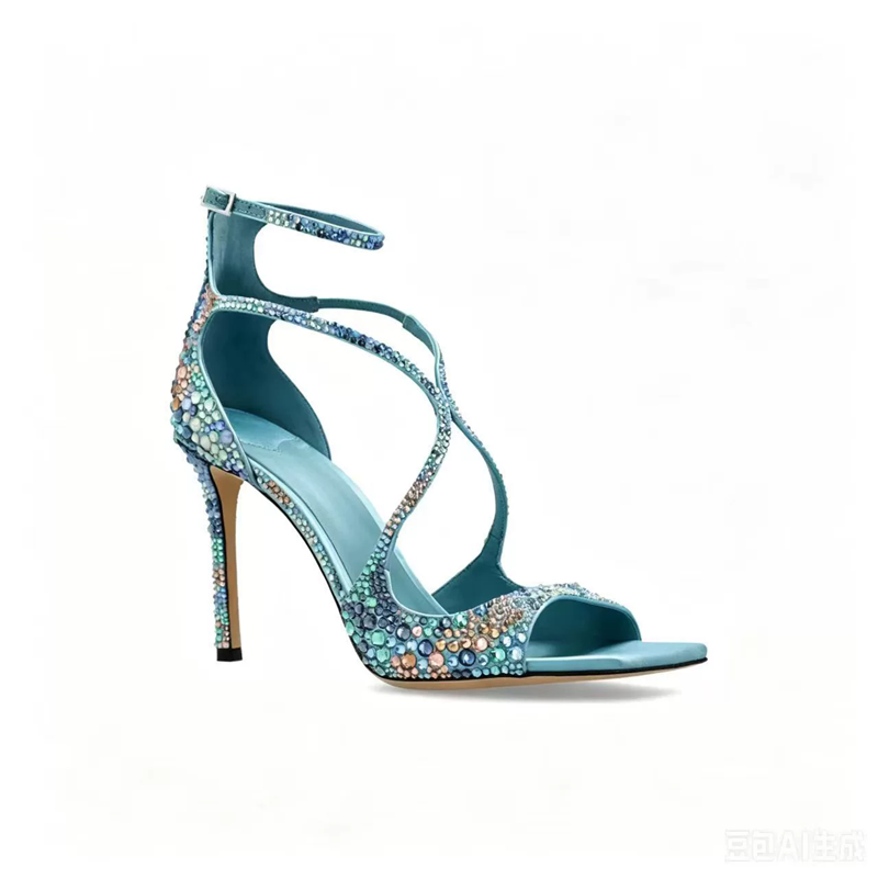 Water Shoes - Sepatu Pernikahan Model Mulut Ikan Berhias