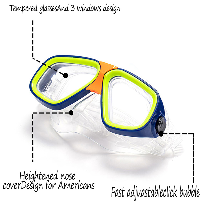 Masker Kacamata Selam Anak-ana - Snorkel Set ulasan dan harga