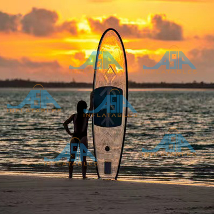 Papan Selancar Transparan Crys - Surfboard Leash ulasan dan harga