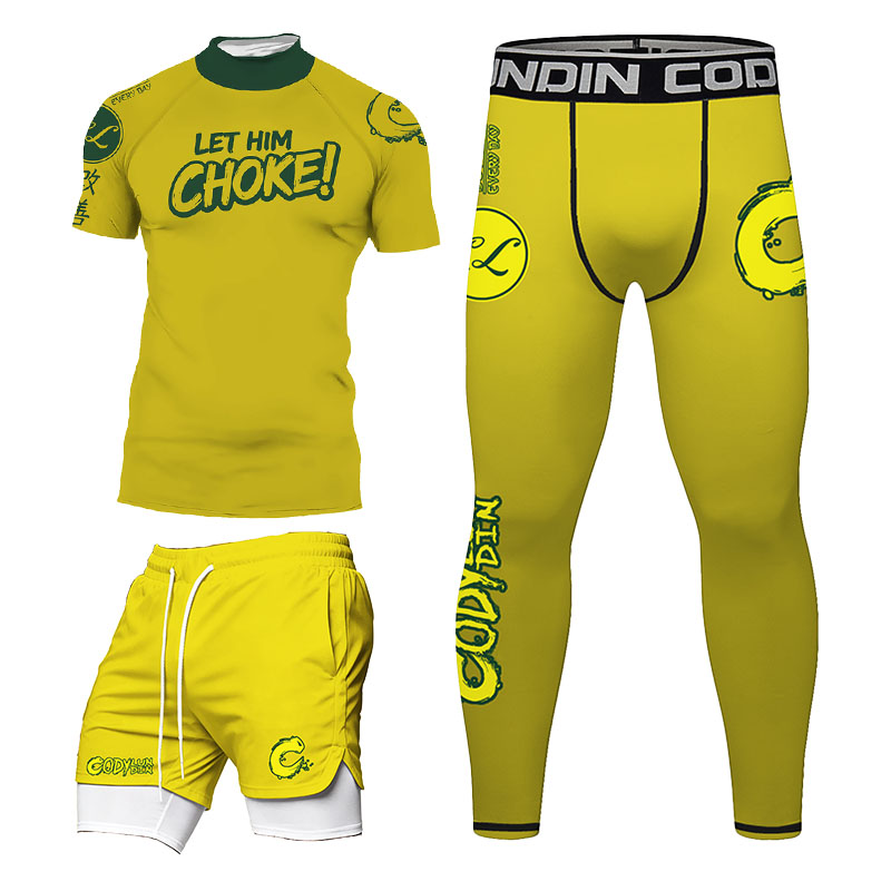 Set Rashguard BJJ Pria Tanpa G - Rash Guard ulasan dan harga
